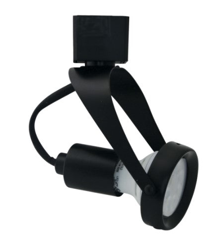 Elco Lighting ET1625B Line Voltage Savoy™ Track Fixture, All Black Finish