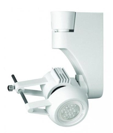 Elco Lighting ET1673W Line Voltage Decorative Gimbal Track Fixture, All White Finish