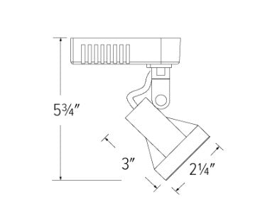 Elco Lighting ET535W Electronic Low Voltage Mini Deco Track Fixture, White Finish