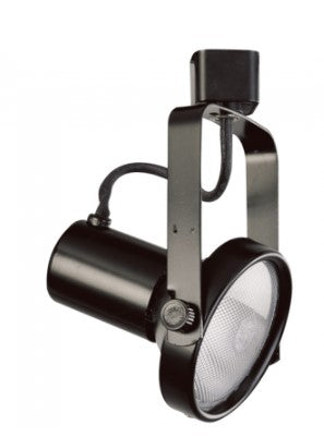 Elco Lighting ET630B 120V Line Voltage Gimbal Ring Track Fixture, All Black Finish