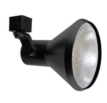 Elco Lighting ET659B 120V Line Voltage Solid PAR Classic Track Fixture, All Black Finish