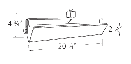 Elco Lighting ETW43CT3B LED Pipe™ Wall Wash Track Fixture with 3-CCT Switch, Lumens 2500 lm, Color Temperature 3000K/3500K/4000K, All Black