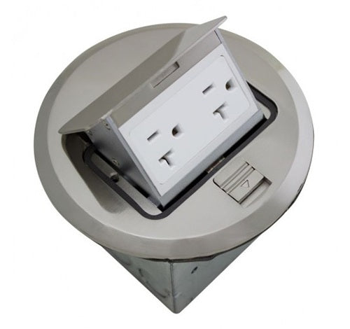 Orbit Floor Box Pop-up With Duplex Receptacle 125V AC - BuyRite Electric
