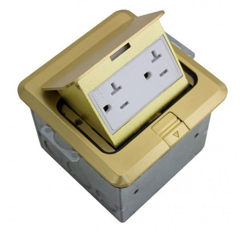 Orbit Floor Box Pop-up With Duplex Receptacle 125V AC - BuyRite Electric