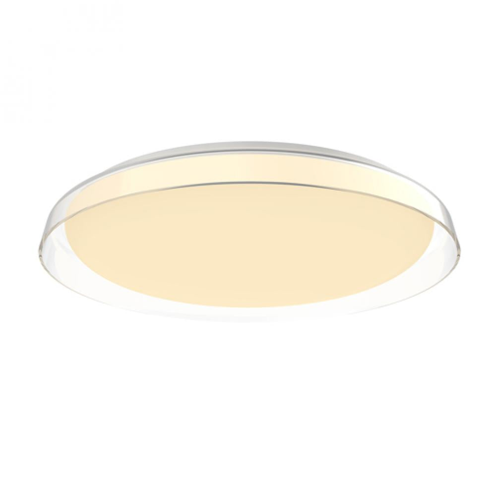 Kuzco Lighting FM43121-CL LED 21 Inch Hampton Flush Mount Ceiling Light Clear Finish