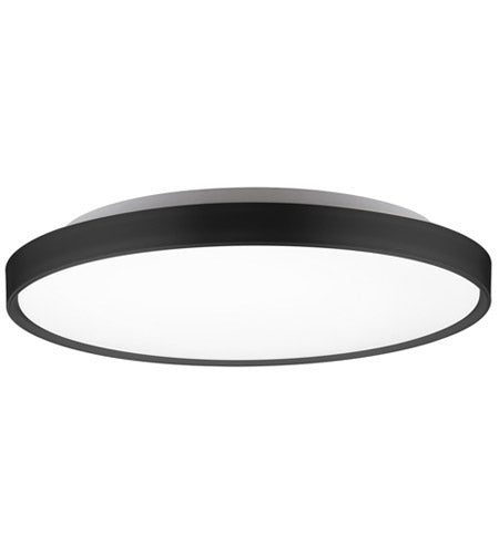 Kuzco Lighting FM43522-BK LED 22 Inch Brunswick Flush Mount Ceiling Light Black Finish