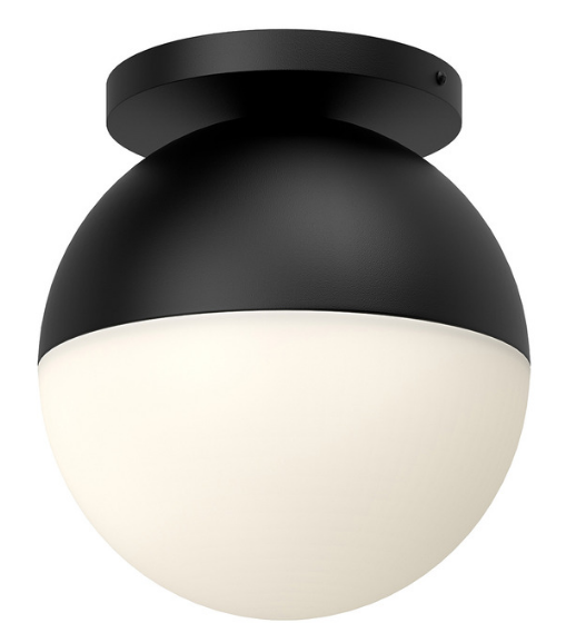 Kuzco Lighting FM58306-BK/OP 6" Monae Flush Mount Ceiling Light, Black Finish