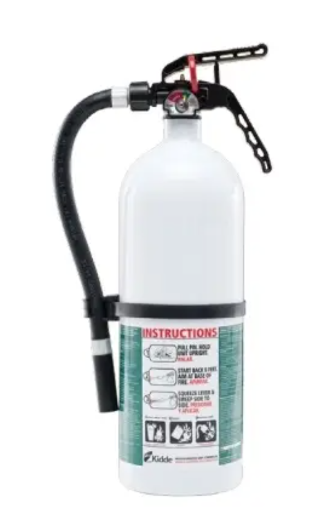 Kidde FX210R White Living Area Fire Extinguisher W/ Wall Hook , Disposable 4 pack