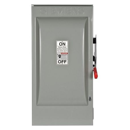 Siemens GF324N 200 Amp Indoor, Fusible, General Duty Safety Switch 3 Pole