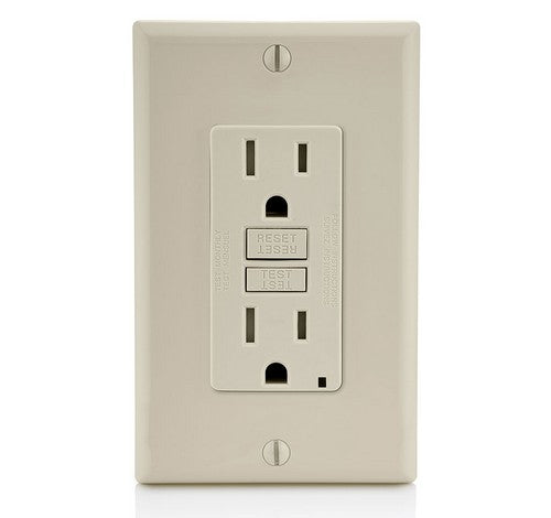 LEVITON GFTR1 SmartlockPro Tamper-Resistant Receptacle with LED Indicator 15A / 125 VAC LA - BuyRite Electric