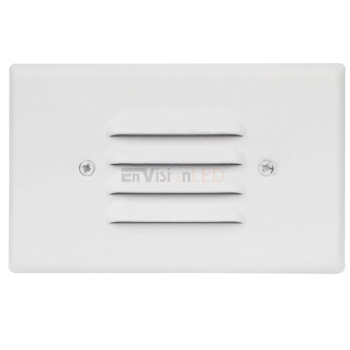 EnvisionLED LED-STEP-AGL-2W-40K-120V-WH LED Angled Louver Step Light 4000K White Finish (Vertical)