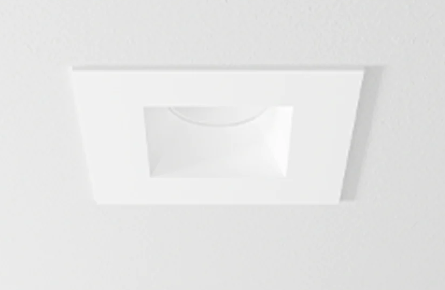 DMF Lighting H4TSSWH 4" H-Series Square Trim, White Finish