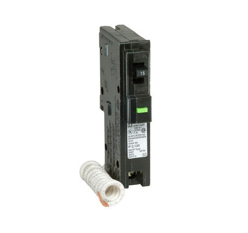 Square D HOM115AFI Homeline™ One-Pole 15 Amp Arc Fault Miniature Circuit Breaker 120 Volt AC - BuyRite Electric