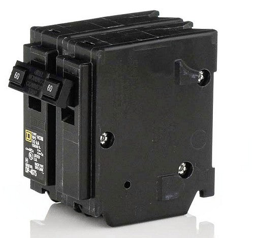 Square D HOM260 60 Amp Miniature Plug-On Two-Pole Circuit Breaker 10KA 120/240 VAC - BuyRite Electric