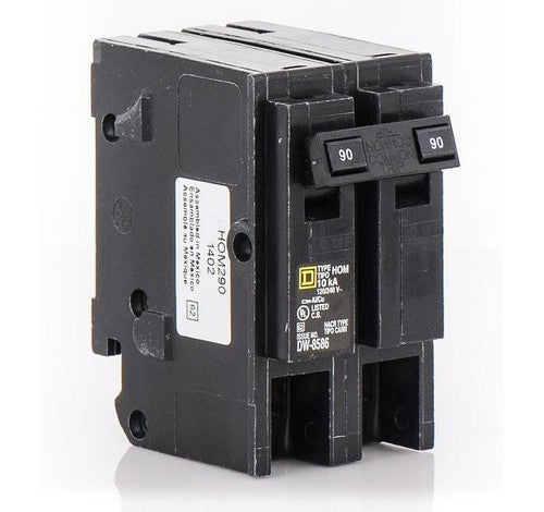Square D HOM290 90 Amp Plug-On Two-Pole Circuit Breaker 10KA 120/240 VAC - BuyRite Electric