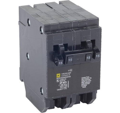 Square D HOMT1515215 Homeline™ 20 Amp Two-Pole Quad Tandem Circuit Breaker 10KA 120/240 VAC - BuyRite Electric