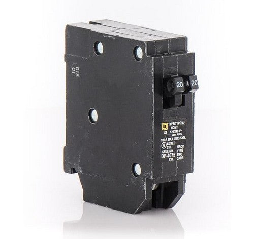 Square D HOMT2020 20 Amp Tandem Plug-On Circuit Breaker 10KA 120/240 VAC - BuyRite Electric