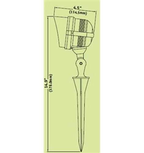 Hubbell Outdoor Lighting FL-AB 3W Antique Bronze Finish LED Floodlight Lightscraper Landscape Light- BuyRite Electric