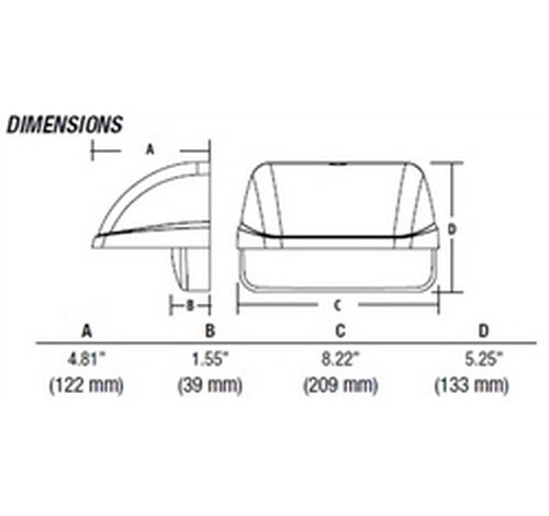 Hubbell Lighting Outdoor LNC2-18LU-4K-3-4 White Finish Laredo 45W 18LEDs Compact Wallpack, Full Cut Off, 4000K- BuyRite Electric
