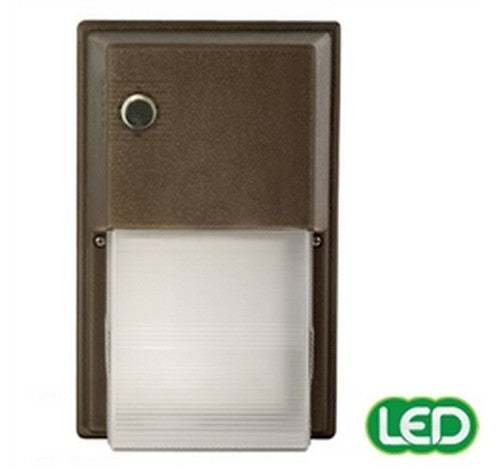 Hubbell Outdoor Lighting NRG-356L-5K-U 20W Bronze Finish Perimeter LED Refractor Wallpack, Vandalproof,1532 Lumens, 5000K,120-277V- BuyRite Electric