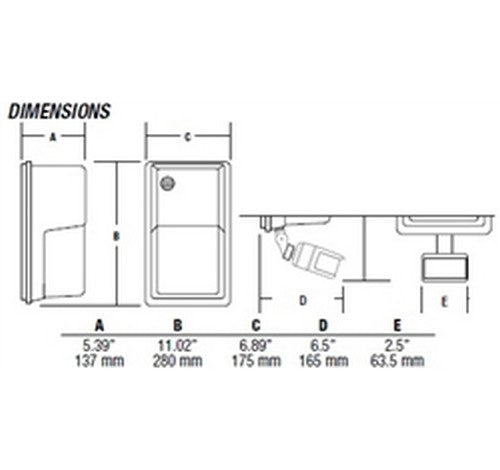 Hubbell Outdoor Lighting NRG-356L-5K-U 20W Bronze Finish Perimeter LED Refractor Wallpack, Vandalproof,1532 Lumens, 5000K- BuyRite Electric
