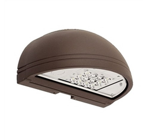 Hubbell Outdoor Lighting QSP1-12L-30-4K7-4-U-DB 30W  Dark Bronze Finish Outdoor Quartersphere LED Wallpack, 12 LEDs, 4000K, 70 CRI, Type IV Distribution,  2789 Lumens,120-277V- BuyRite Electric