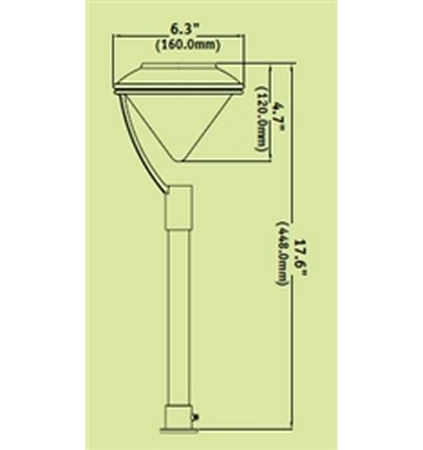 Hubbell Outdoor Lighting SA-PT 1.5W Pewter Finish LED Saturn Lightscraper Landscape Light - BuyRite Electric