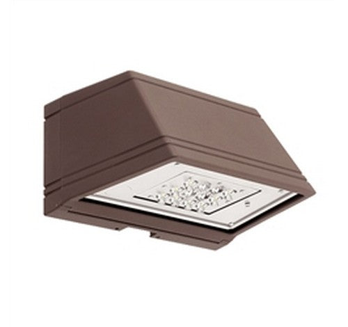 Hubbell Outdoor Lighting TRP1-12L-30-4K7-4-U-DB 30W Dark Bronze Finish Outdoor Trapezoid LED Wallpack, 12 LEDs, 4000K, 70 CRI, Type IV Distribution, 2789 Lumens,120-277V - BuyRite Electric