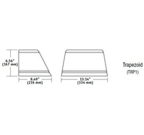 Hubbell Outdoor Lighting TRP1-12L-30-4K7-4-U-DB 30W Dark Bronze Finish Outdoor Trapezoid LED Wallpack, 12 LEDs, 4000K, 70 CRI, Type IV Distribution, 2789 Lumens- BuyRite Electric