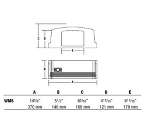 Hubbell Outdoor Lighting WMS-42F1-PC 42 Dark Bronze Finish CFL Compact Wall Sconce, Photocontrol, Soft Rectangle Shape, Lamp Included - BuyRite Electric