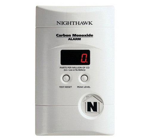 Kidde KN-COPP-3 Nighthawk™ AC Plug-in Operated Carbon Monoxide Alarm with Digital Display 9V - BuyRite Electric