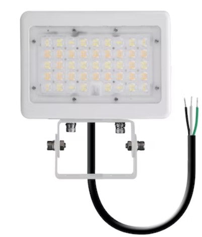 EnvisionLED LED-ARL-2P50-TRI-WH-TR-PC M-Line Mini Area Flood Light 3-CCT & Power Selectable Trunnion W/ Photocell White Finish