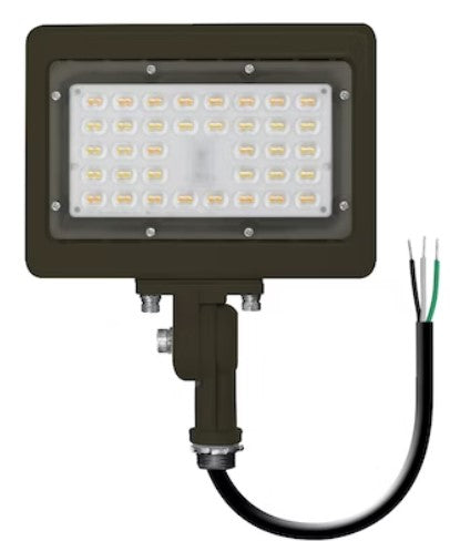 EnvisionLED LED-ARL-3P80-TRI-BZ-KN-PC 1/2" M-Line Mini Area Flood Light 3-CCT & Power Selectable, Knuckle W/ Photocell Bronze Finish