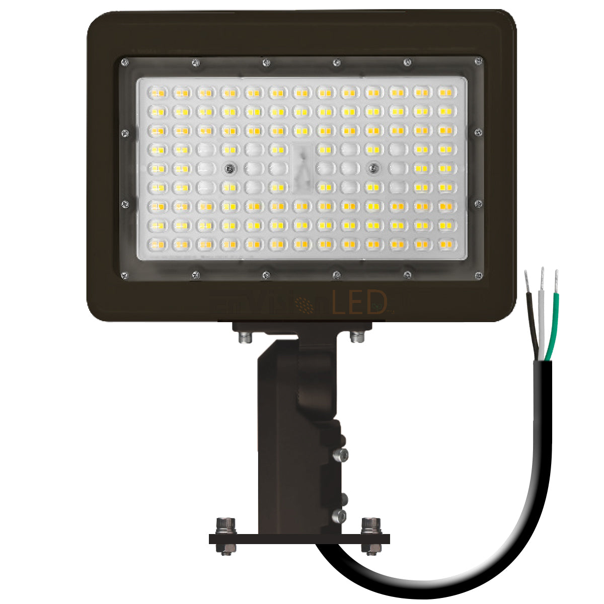 EnvisionLED LED-ARL-80W-TRI-BZ-SFA LED Mini Area Flood Lights 80W 3CCT Selectable Bronze Finish
