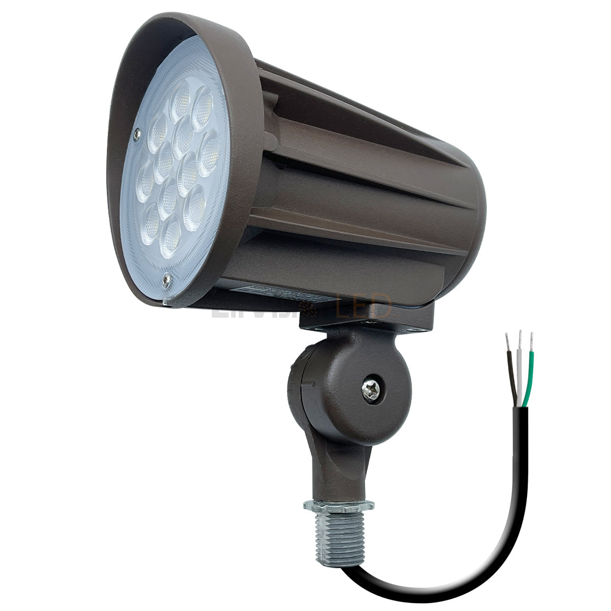 EnvisionLED LED-BLT-42W-30K-BZ-KN-UNV LED 42W Bullet Flood Knuckle Mount Light 3000K Bronze Finish