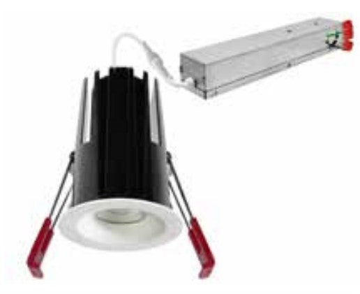 EnvisionLED LED-DLJBX-1RG-7W-5CCT-WH-R 1 Inche LED J-Box Canless Downlight Watt 7W, Lumens 550lm, Color Temperature 27/30/35/40/50K White Finish