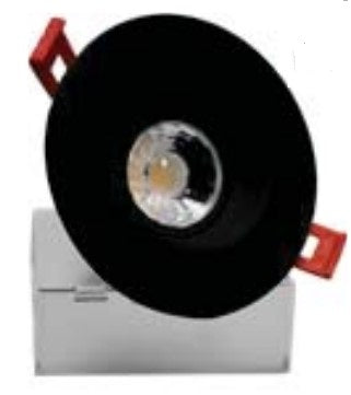 EnvisionLED LED-DLJBX-ADJ-3RG-8W-5CCT-BLK-R LED 3 Inches Recessed Gimbal Adjustable Downlight 5CCT Selectable Black Finish