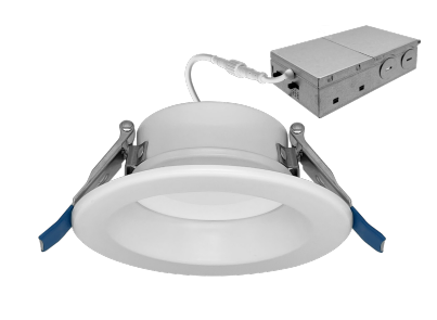 EnvisionLED LED-RDL-EX-4-3P12-5CCT-WH-SM 4" J-Box Retrofit Recessed Downlight, Multi-Color Temperature, White Finish