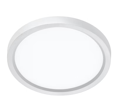 EnvisionLED LED-SLDSKR-19-35W-5CCT-WH 19" LED Slimline Surface Mount Round Disk Light, Multi-Color Temperature, White Finish