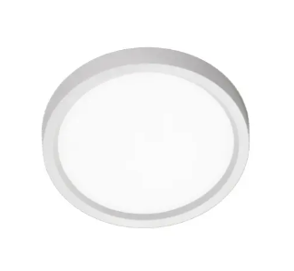EnvisionLED LED-SLDSKR-19-35W-TRI-WH 19" LED Slimline Surface Mount Round Disk Light, Multi-Color Temperature, White Finish