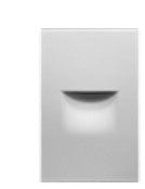 EnvisionLED LED-STEP-ARC-3W-5CCT-VT-WH LED 3W ARCY Step Lights, Voltage 120V, 5-CCT Selectable, Vertical, White Finish