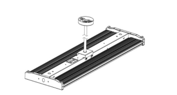 Westgate LLHB4-RODKIT LED Manufacturing Rod Kit For LLHB4 3.3 Foot With Bracket And Canopy