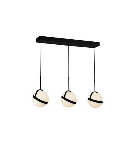 Alora Lighting LP301003MB Globo LED 6 inch Black Pendant Ceiling Light