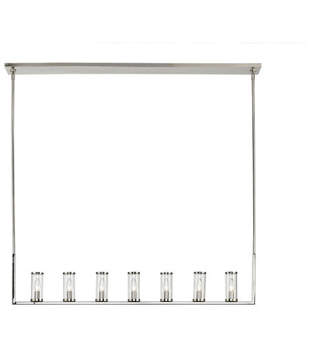 Alora Lighting LP309007PNCG Revolve 7 Light 4 inch Nickel Pendant Ceiling Light