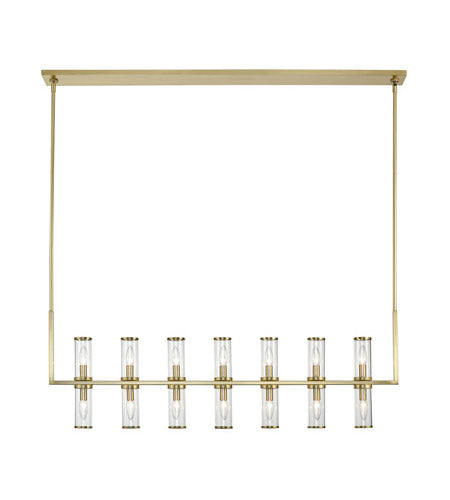 Alora Lighting LP309077NBCG Revolve 14 Light 4 inch Brass Pendant Ceiling Light