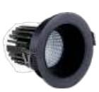 Westgate Lighting LRD-7W-35K-3WTR-ABK 3 Inch LED Winged Recessed Light 7W 500Lm 3500K All Black