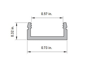Core Lighting LSG-AC48 48 Inches AC Plugin LED Tape Light Aluminium Channel