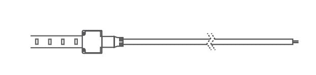 Core Lighting LSG-HWC-72 AC Plugin LED Tape Light 72 Inches HardWire Power Feed Cable