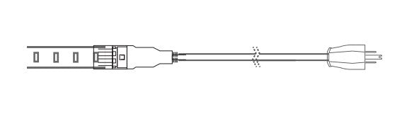 Core Lighting LSG-PCA-72 AC Plugin LED Tape Light 72 Inches Power Feed Cable