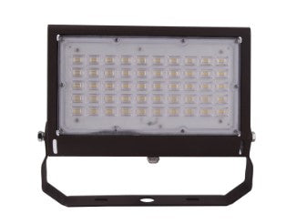 100W LED Flood Light with Wall Bracket 5000K Bronze Finish